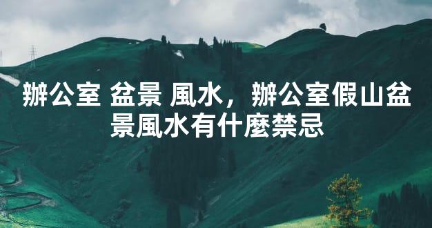 辦公室 盆景 風水，辦公室假山盆景風水有什麼禁忌